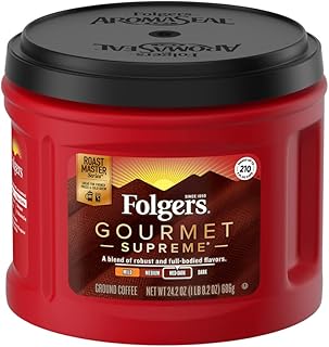 Folgers Gourmet Supreme Medium Dark Roast Ground Coffee, 24.2 Ounces