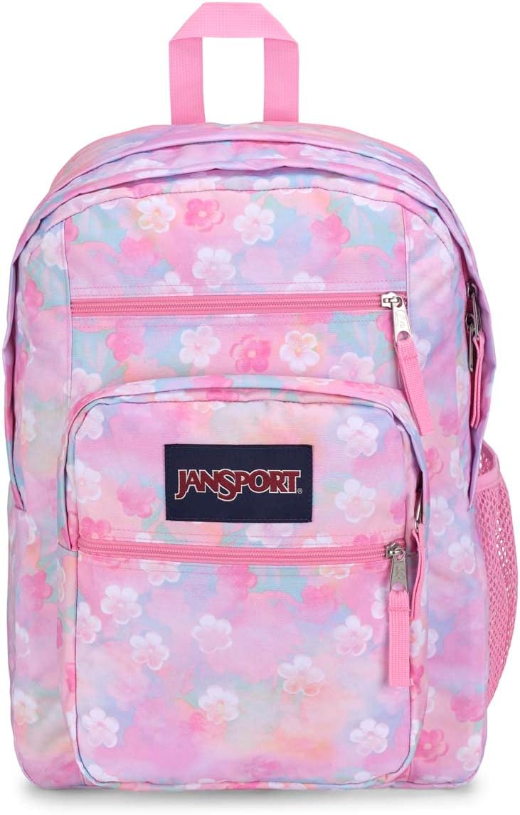JanSport Laptop Backpack - Computer Bag with 2 Compartments, Ergonomic Shoulder Straps, 15” Laptop Sleeve, Haul Handle - Book Rucksack - Neon Daisy