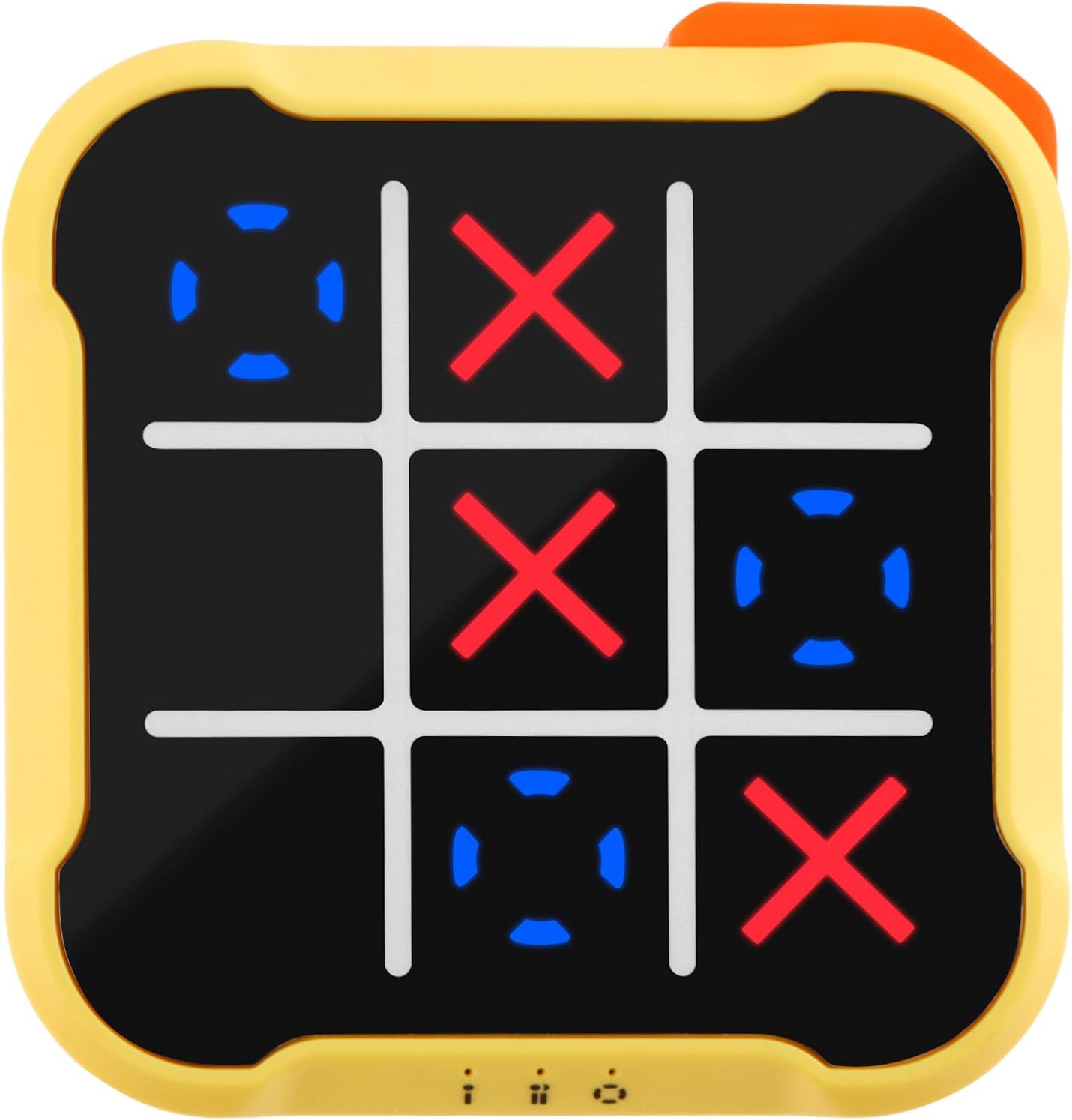 Electronic Tic Toe Game Xo Chess Classic Board Game Noughts And Crosses Game Travel Family Games for Educational and Memory Growth Education Toys for 3+ Year Old Boys Girls Adults (yellow)