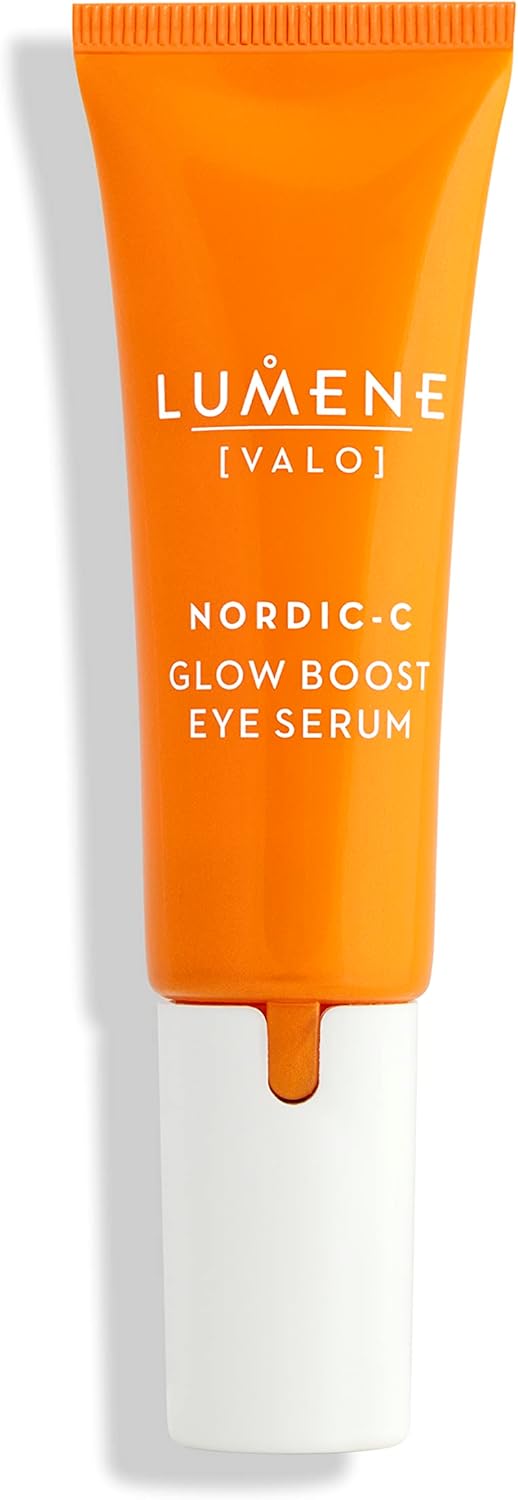 LUMENE Nordic-C [VALO] Glow Boost Eye Serum | Reduce The Look of Dark Circles | Hydrates for Smoother & Brighter Eye Area | Antioxidant-Rich with Vitamin C & Hyaluronic Acid | Vegan | 10ml