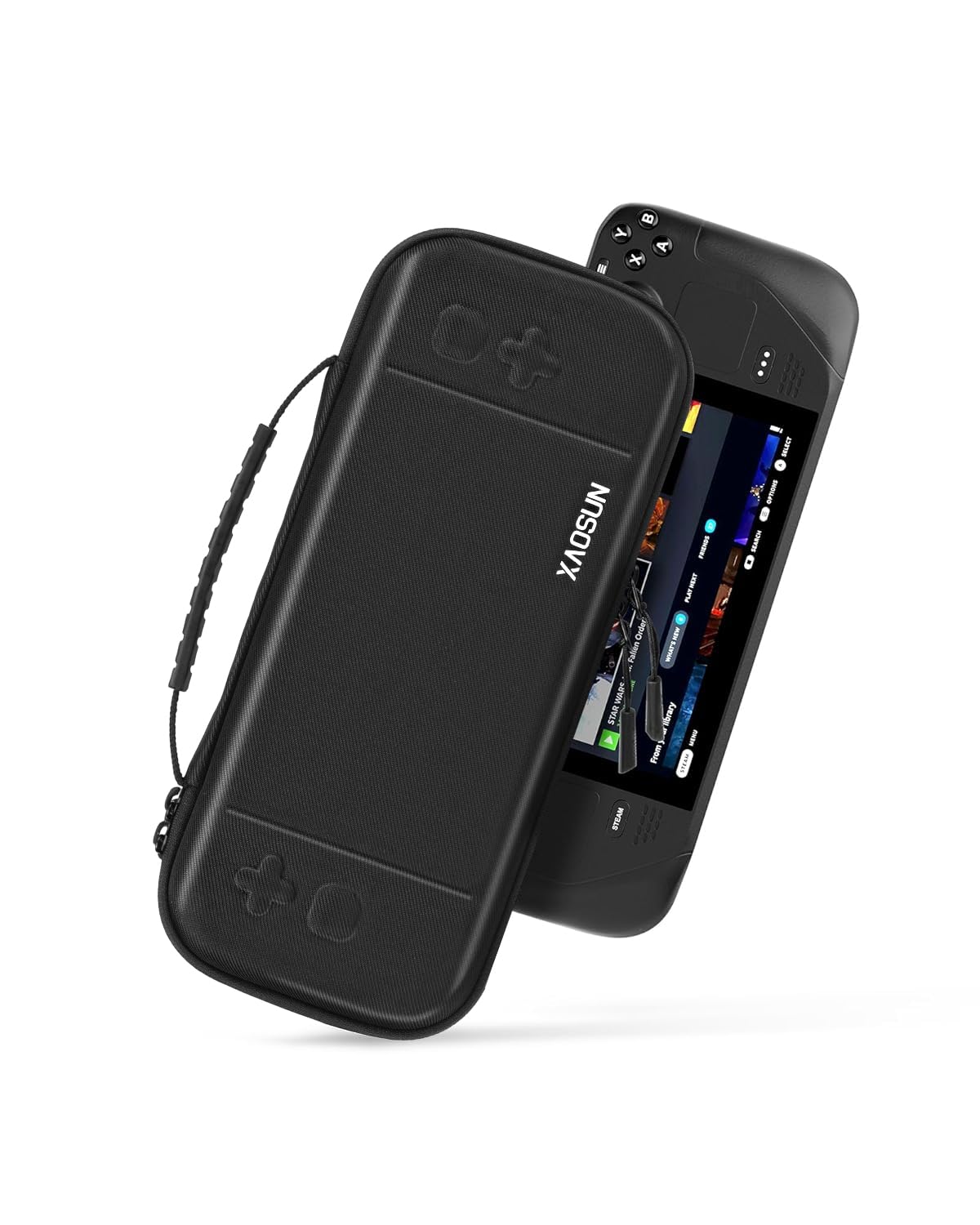 XAOSUN Carrying Case Compatible with Steam Deck & OLED, Protective Hard Shell Handheld Case for Steam Deck Console, Portable Shockproof Travel Carrying Bag for Travel and Storage