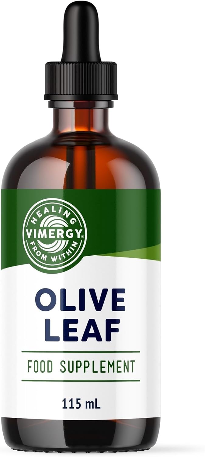 Vimergy Olive Leaf Extract, 57 Servings - Pure Olive Leaf Liquid Drops - Supports Immune and Cardiovascular Health - Gluten-Free, Non-GMO, Vegan & Paleo Friendly (115 ml)