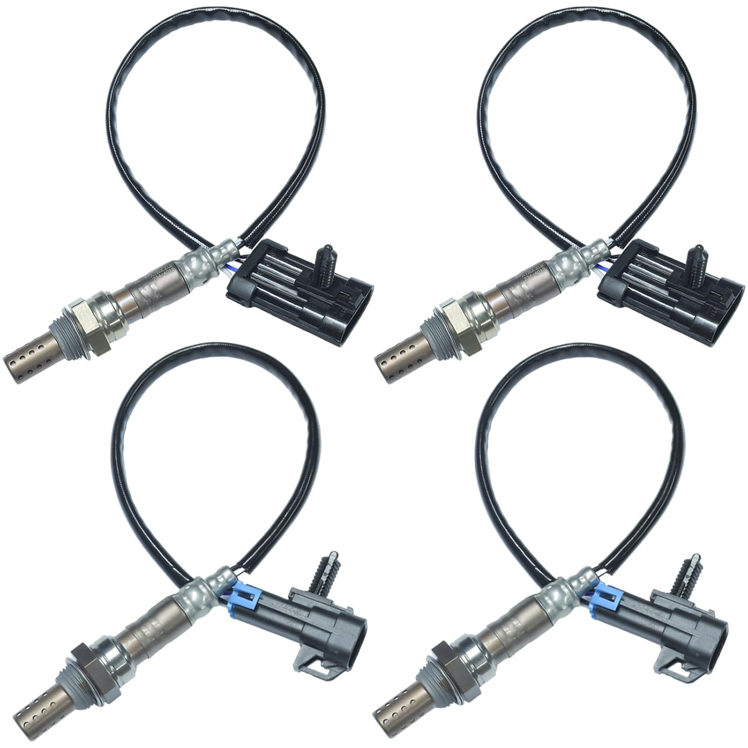 O2 Oxygen Sensor 234-4012 234-4018 Up & Downstream Fit for Chevy Silverado 1500 Tahoe Express 1500 Suburban, GMC Yukon XL Sierra, Cadillac Escalade 1996 1997 1998 1999 2000 2001 2002, 4 Pcs