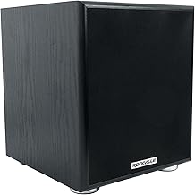 Rockville Rock Shaker 6.5", 200W Powered Subwoofer for Home Theater, Black, Includes Remote, Solid MDF Enclosure, RCA Inputs/Outputs, Variable Crossover - Perfect for Movies, Studio, and Home Audio