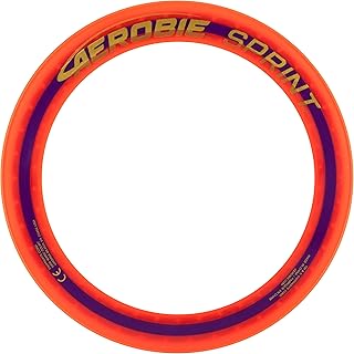 Aerobie Sprint Ring Outdoor Flying Disc, 10 Inches, Orange