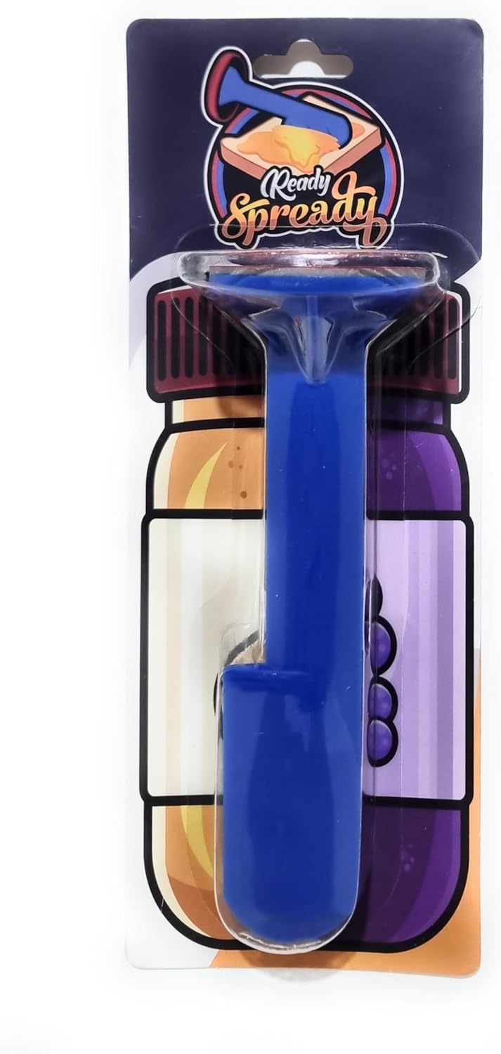 Ready Spready, Peanut Butter Spreader, Flexible Attachment for Spreading Peanut Butter and Jelly (For Regular Jars)