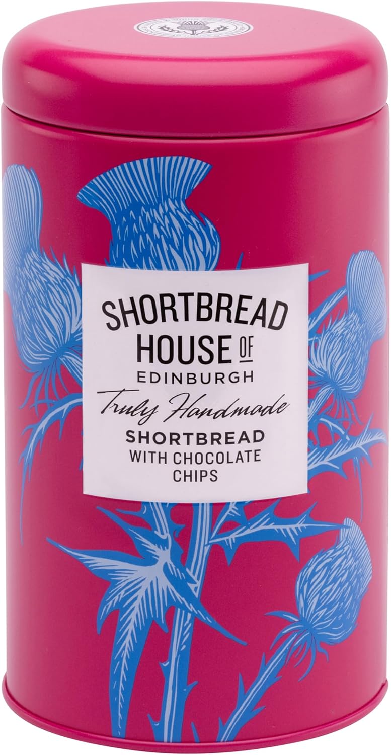 Shortbread House of Edinburgh | Handmade Shortbread with Dark Chocolate | 140g Tin