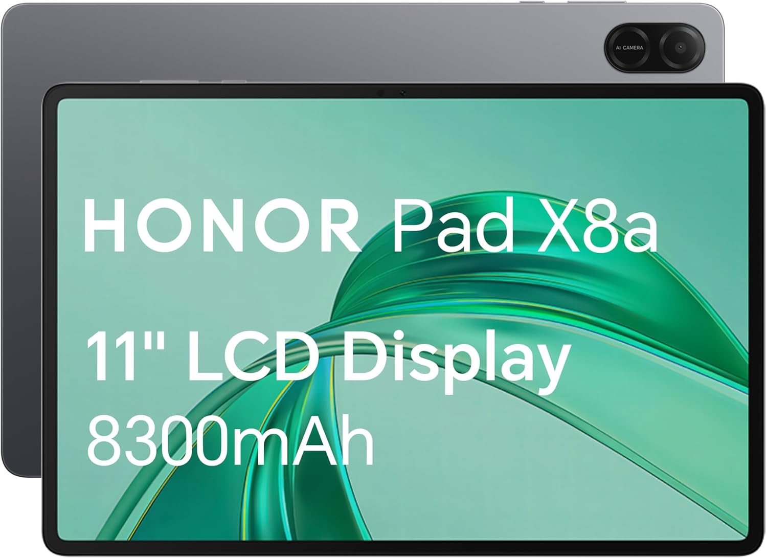 Honor Pad X8a, 11-Inch Wi-Fi Tablet, 128GB Storage, 8300mAh Battery, Quad-speaker, Slim Metal Design, Android 14, Space Grey