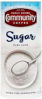 Community Coffee Extra Fine Granulated Sugar, 16 Ounce (Pack of 6)