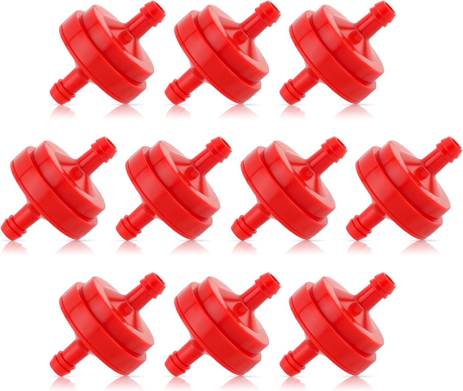 10 Pack Lawn Mower 1/4 Inch Inline Gas Fuel Filter for 298090 298090S for John Deere AM107314 LG298090 LG298090S PT4265 for Toro 42-5240 56-6360