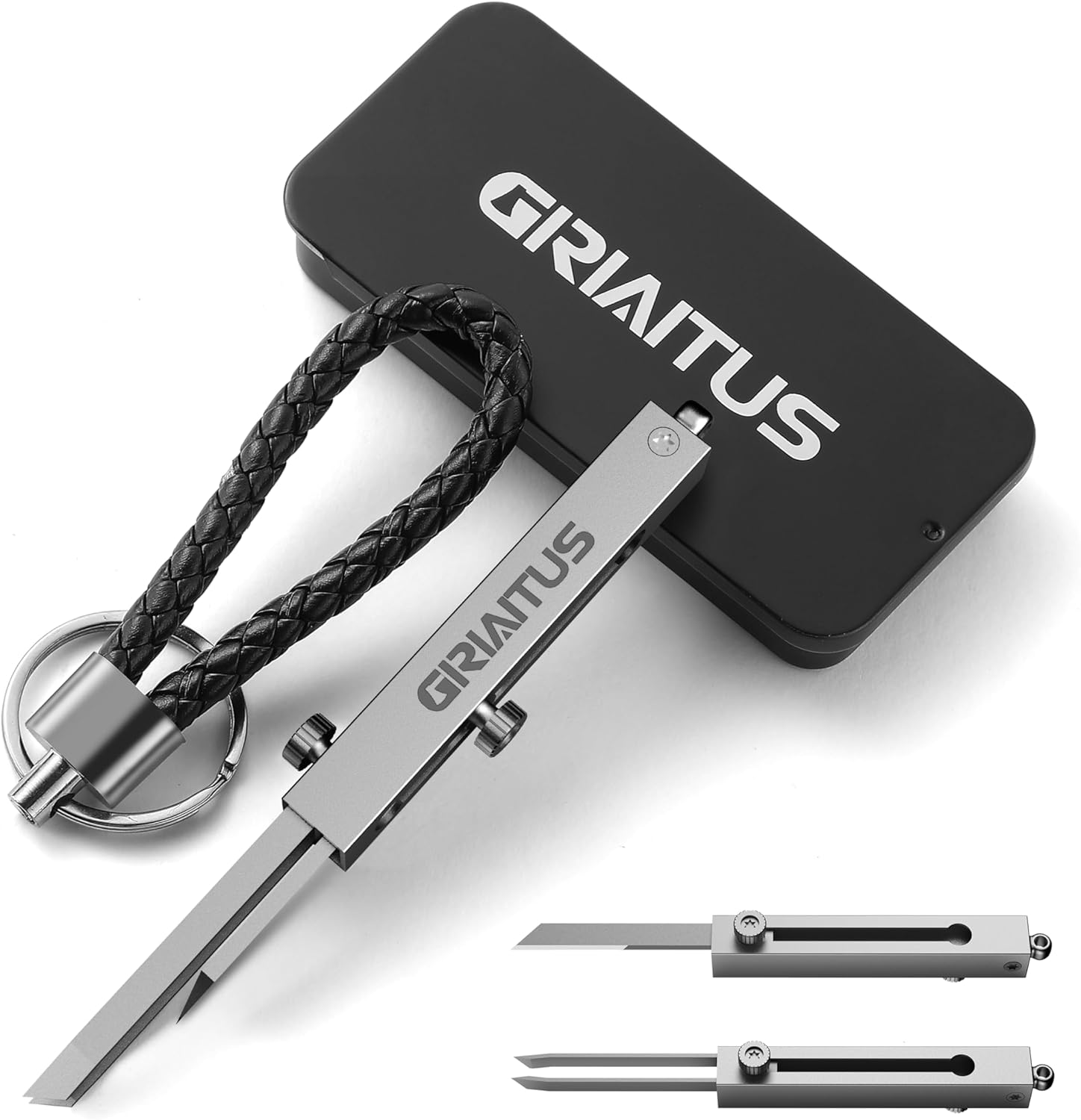 EDC Tweezers Precision Pocket Multi Tool 2 in1 Multitool Premium Anti-Static Gadgets for Craft, Jewelry, Sodlering, Outdoor Sports Laboratory Work Christmas Gifts(Silver)