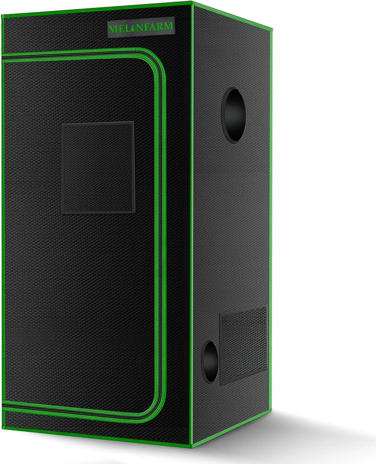 MELONFARM 2x2 Grow Tent, 24"x24"x48'' High Reflective 600D Diamond Mylar Canvas with Observation Window and Floor Tray for Hydroponic Indoor Plant Growing