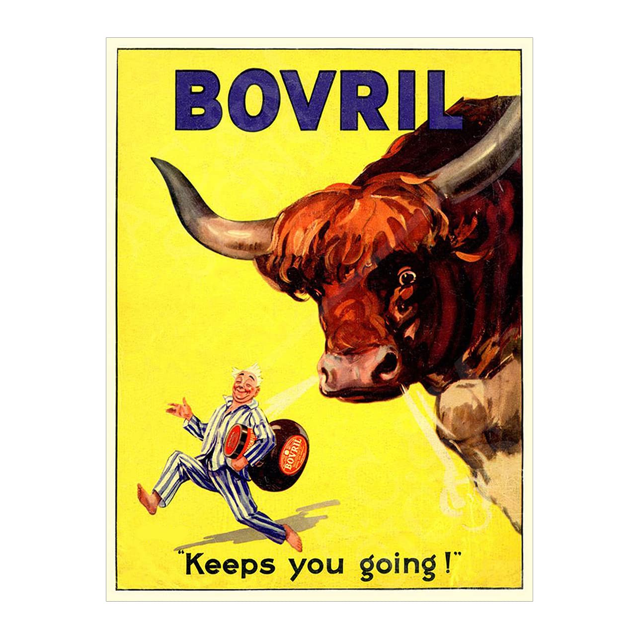 Bovril Sign Metal Plaque For Kitchen Home Bar Pub Man Cave Shed Garden Food Sign Home Decor Ref0205 (10X8 inches (Approx)25cmx20cm)