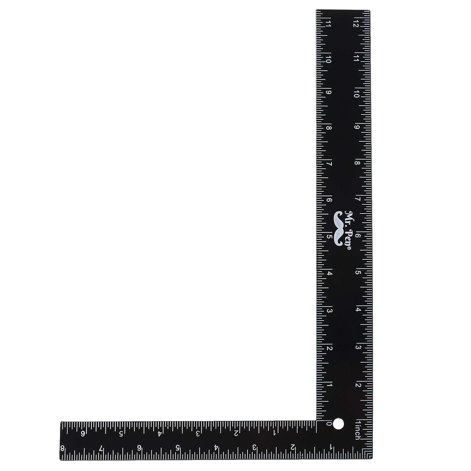 Mr. Pen- Carpenter Square, Framing Square, 8 inch x 12 inch , Carpenters Square , Right Angle Ruler, Framing Tools, L Shape Ruler, Metal Square, Steel Square