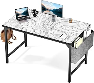 AQQA Topographic 3XL Huge Mouse Pad - Oversized (48''x24'') for Full Desk Gaming - Extra Large XXXL Mat with Super Thick Nonslip Rubber Base and Waterproof Design,(Mega,White)