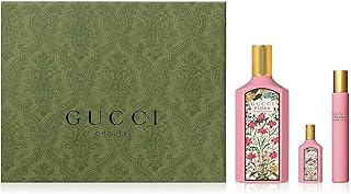 Gucci Flora Gorgeous Gardenia 3 Piece Set Eau de Parfum for Women (3.3 fl. oz + 0.33 fl. oz. + 0.17 fl. oz.)