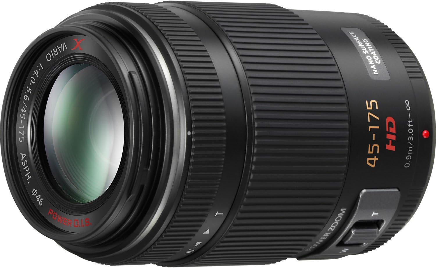 Panasonic LUMIX G X Vario Power Zoom Lens, 45-175MM, F4.0-5.6 ASPH, MIRRORLESS Micro Four Thirds, Power Optical I.S, H-PS45175K (USA Black)