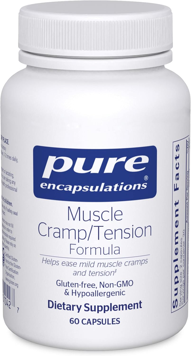 Pure Encapsulations Muscle Cramp/Tension Formula | Hypoallergenic Supplement to Reduce Occasional Muscle Cramps/Tension and Promote Relaxation | 60 Capsules