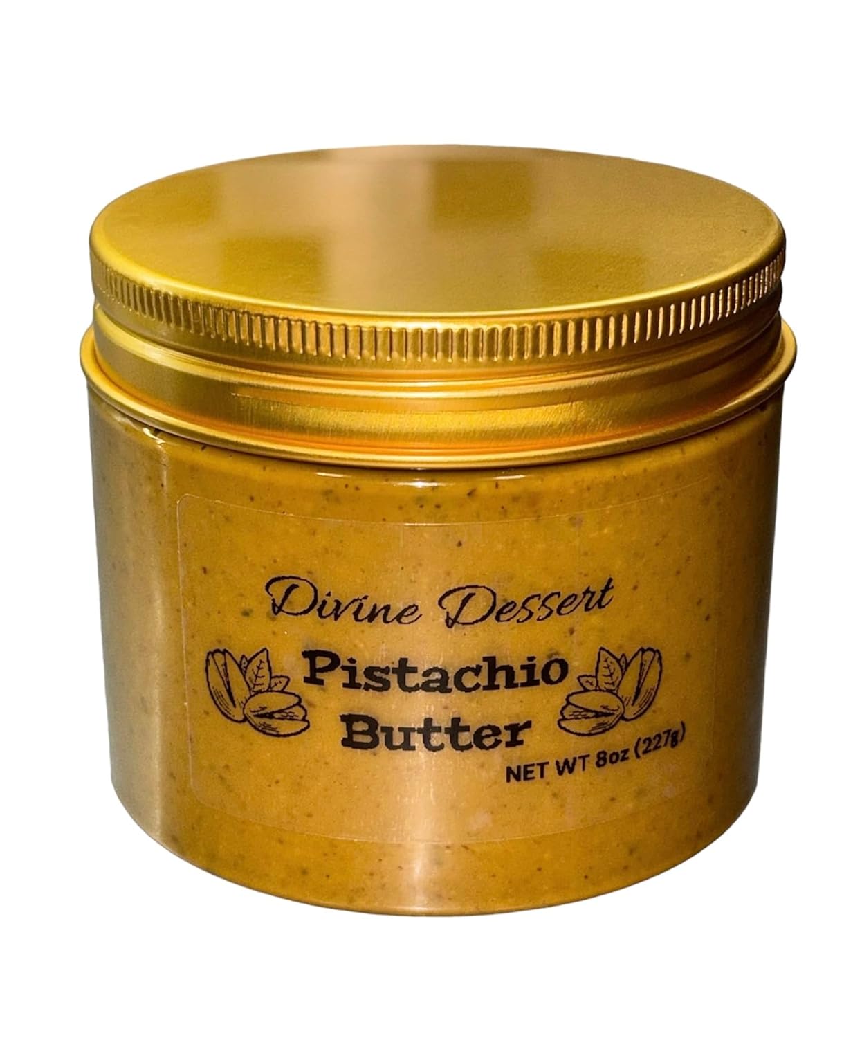Pistachio Nut Butter Spread - Pistachio Paste - No Added Sugar - All Natural - Peanut Free - Vegan - California Grown Pistachios - Keto Snack - Gluten Free (8oz, 1 Pack)