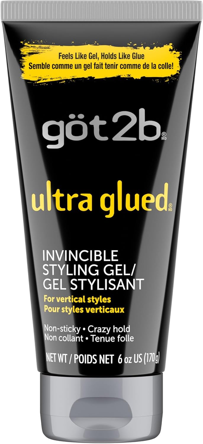 Schwarzkopf got2b Glued Ultra Styling Hair Gel, No White Residue, Edge Control, Vegan, Silicone Free, 150g