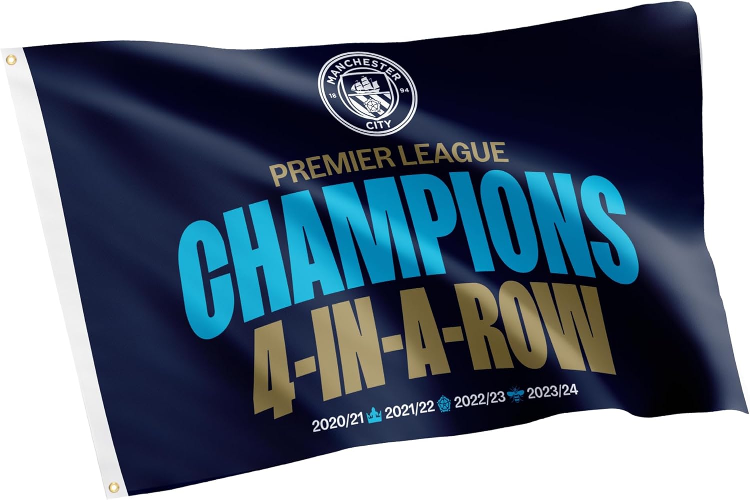 Desert Cactus Manchester City Flag Man City MCFC Football Soccer 100% Polyester Indoor Outdoor 3x5 feet Banner (Flag E Championship)