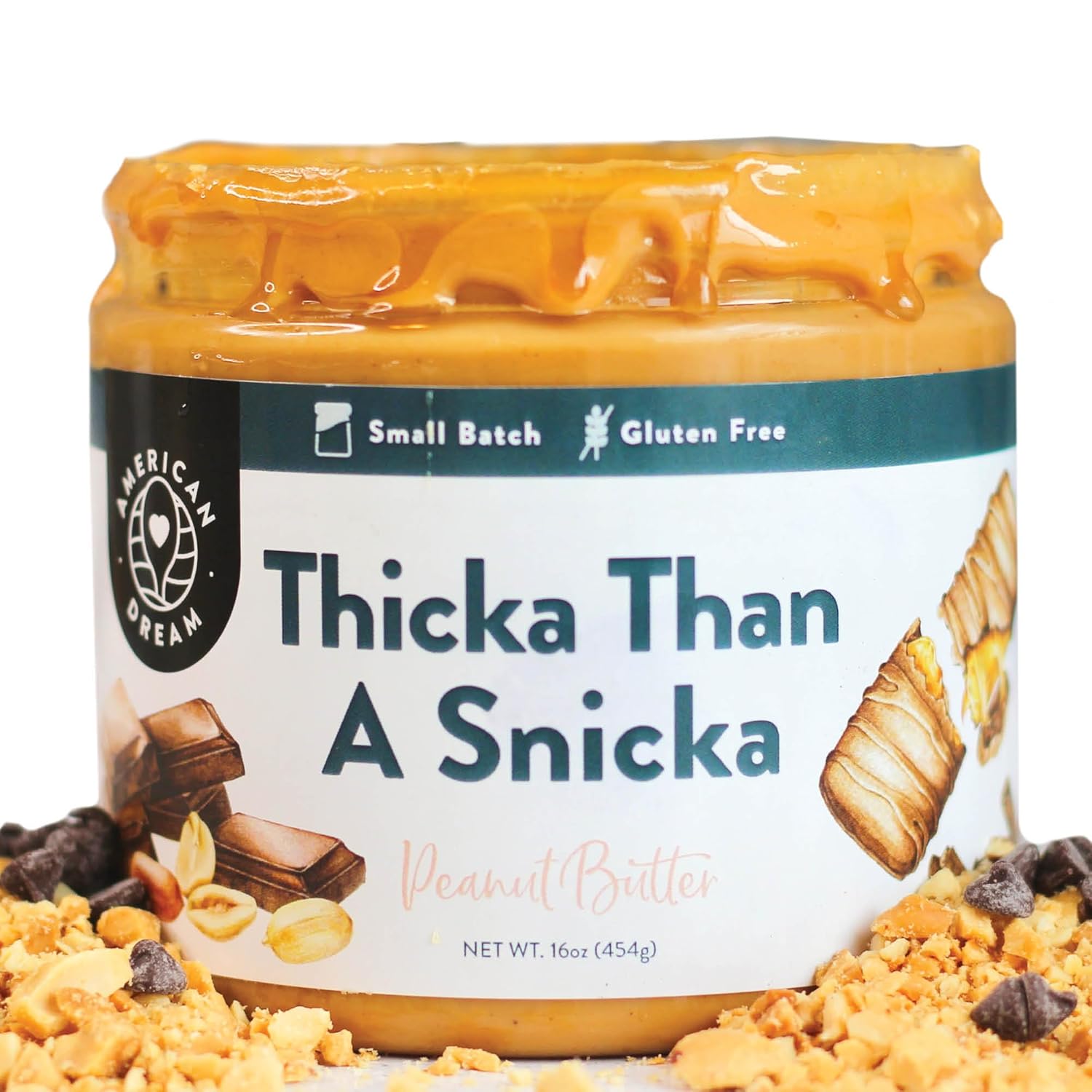 American Dream Nut Butter – Gluten-Free Thicka Than a Snicka Peanut Butter