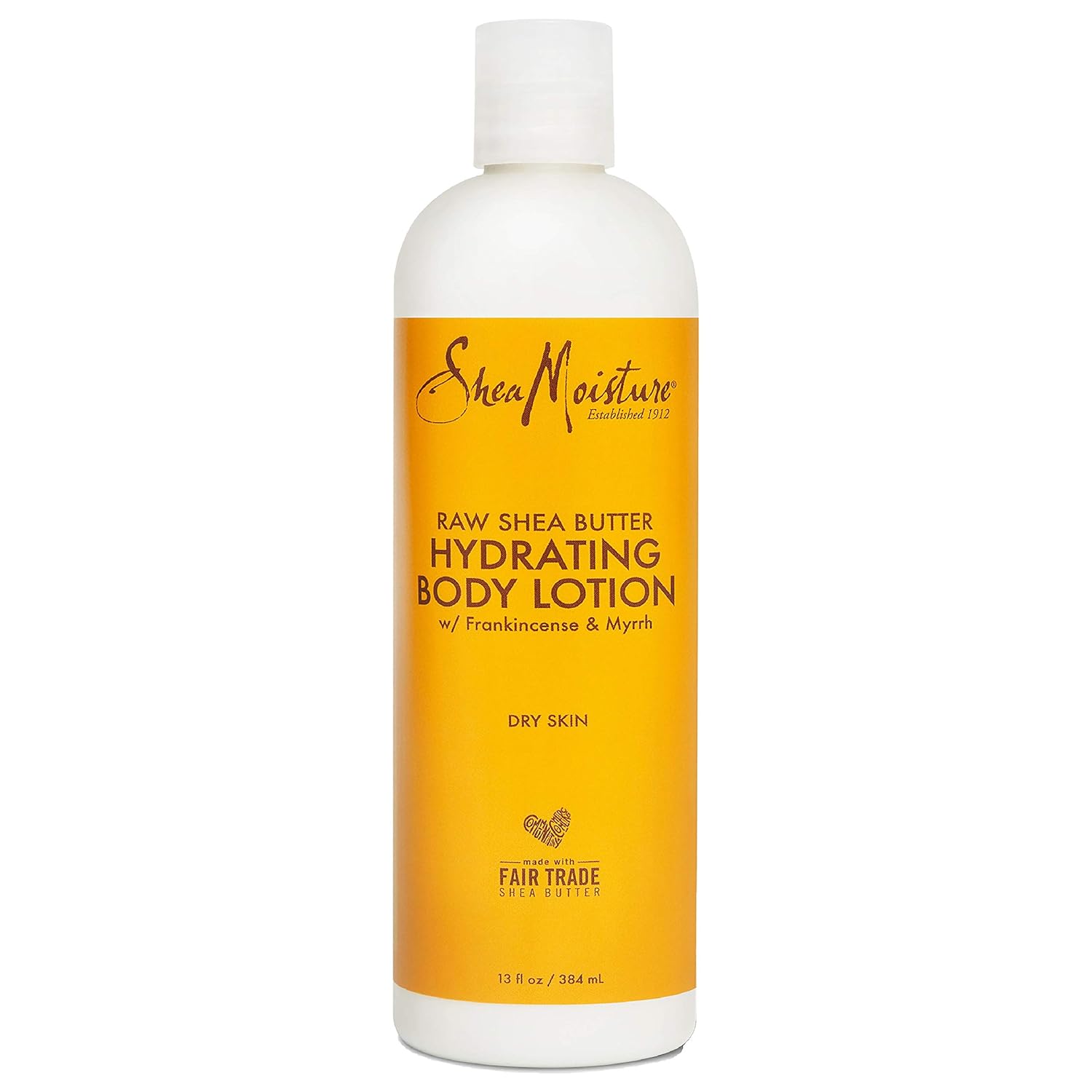 Sheamoisture Hydrating Body Lotion for Dry Skin Raw Shea Butter Paraben Free Lotion 13 oz