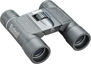 Bushnell Powerview 10x25 Compact Binoculars, High-Power Folding Roof Prism, Lightweight & Portable, Non-Slip Grip, Black - Ideal for Sports, Wildlife, and Outdoor Adventures
