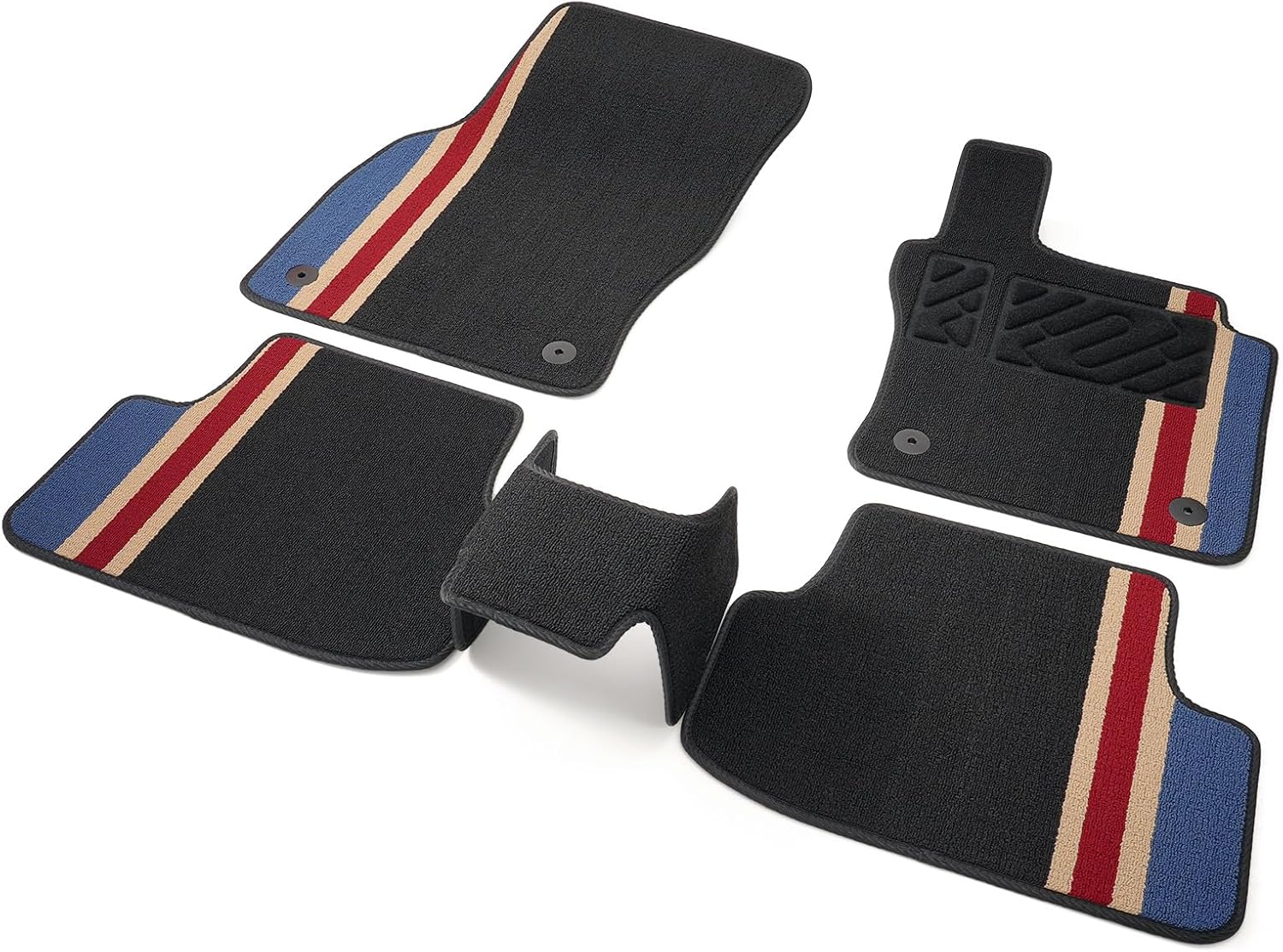 Crokomat Car Mats Fit Volkswagen VW Golf Mk7 / GTI 2013-2020 Tailored Deluxe Car Floor Mats Velour Carpet with Rubber Back Set of 5 Pieces Accessories 7.5 For 2013 2014 2015 2016 2017 2018 2019 2020