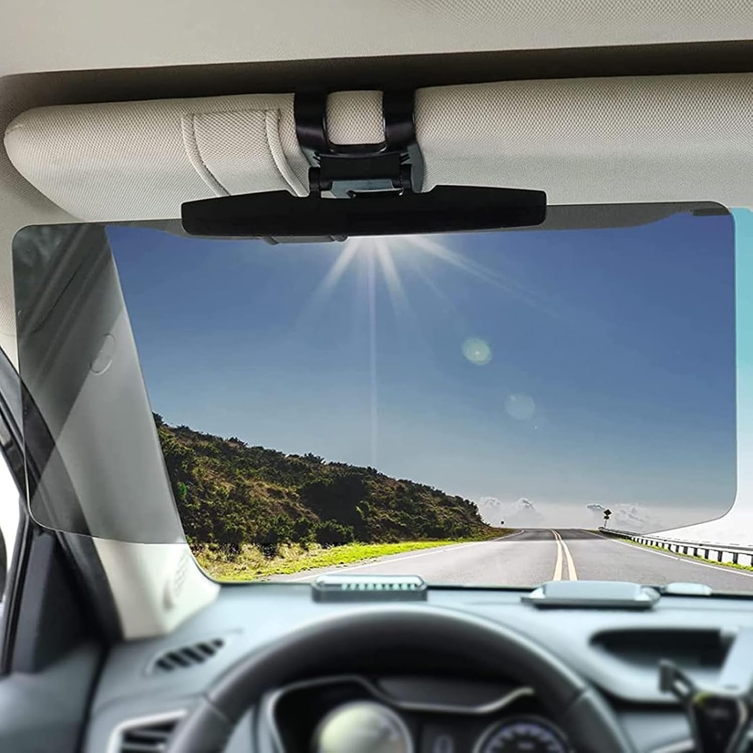 Sun Visor Extension for Car, Universal Anti-Glare Sun Visor Extension Polarized Sun Visor for Car, UV Protection, Glare, for Safe Driving