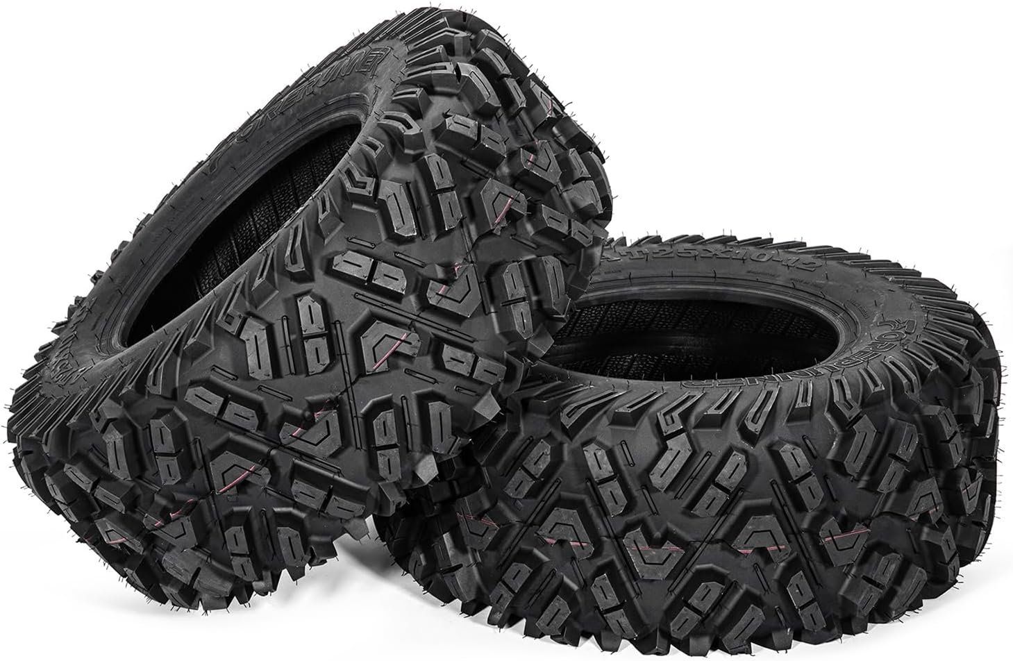 FORERUNNER 25x10-12 ATV Tires,All Terrain TRS (Pack of 2, Tubeless)