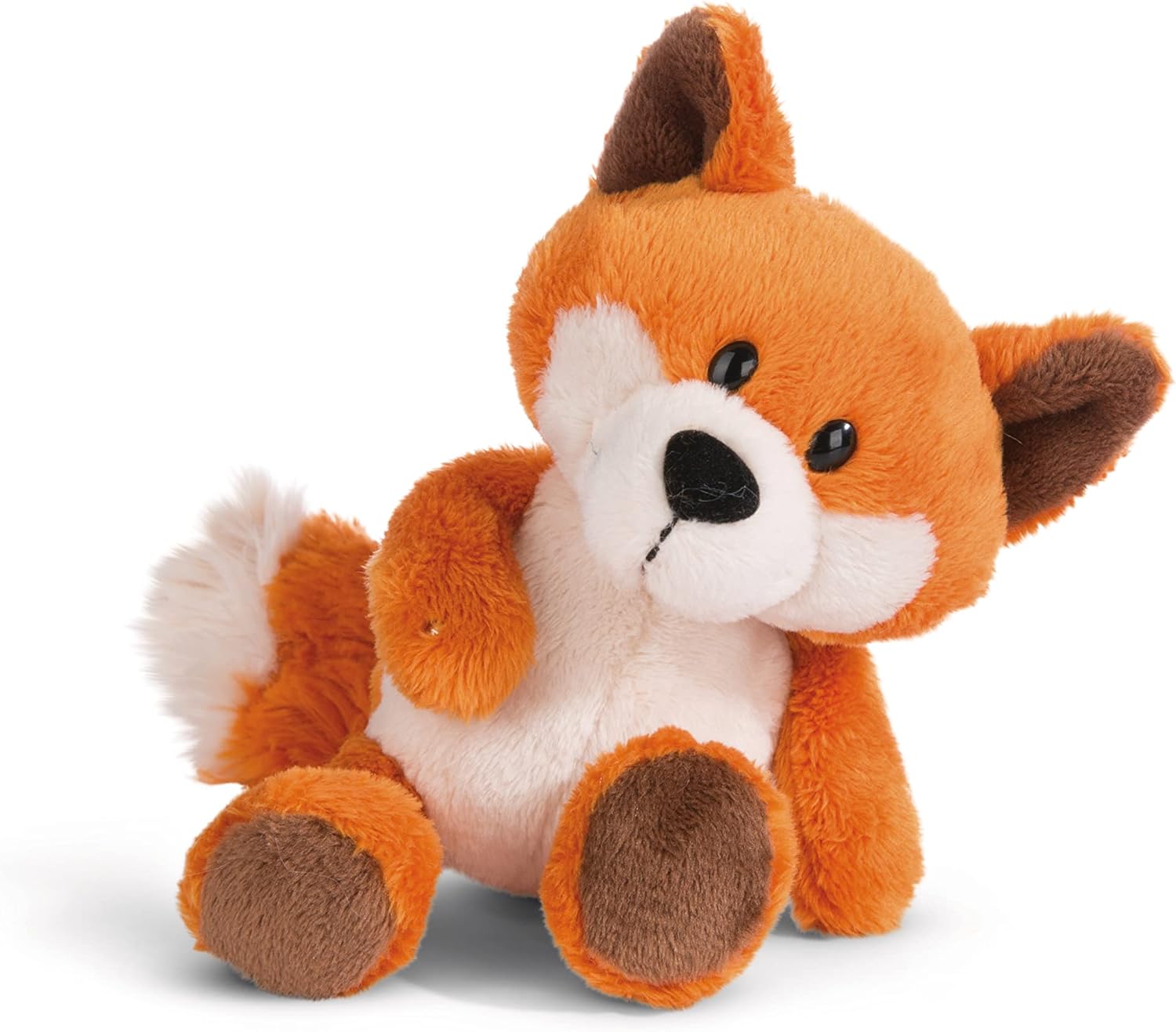 Nici 49145 Cuddly Fox Fridalie 15cm Orange Dangling-Sustainable Made Plush, Cute Soft Toy to Cuddle and Play with, for Children & Adults, Gift idea, 15 cm