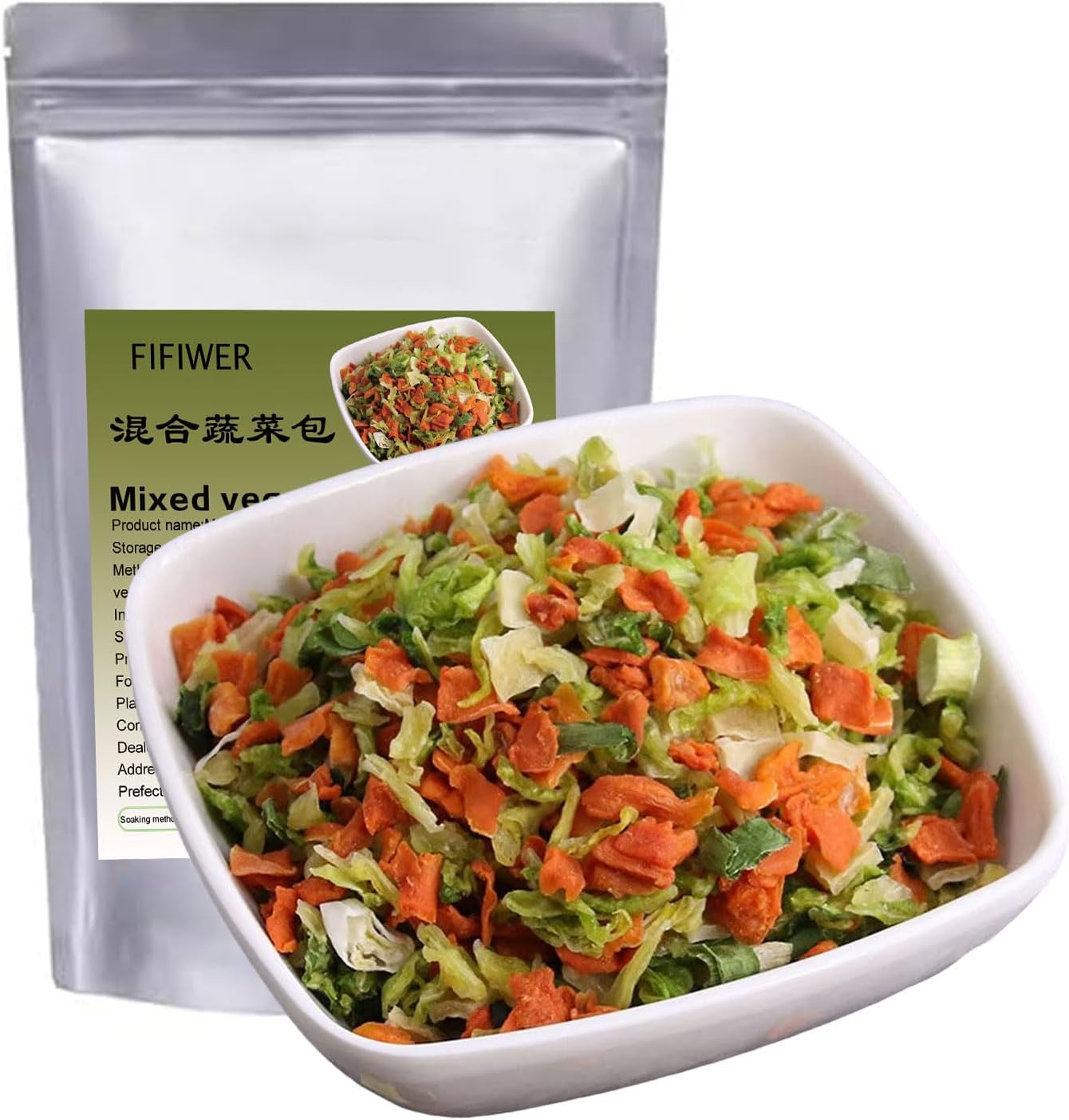 Vegetable Soup Blend 320g ，Dehydrated Vegetables for Ramen Noodles,Mixed Dried Vegetables For Soup，Stir Fry