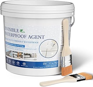 Transparent Waterproof Coating, 175 Oz (5 KG) Invisible Waterproof Agent Transparent Repairing Leak Waterproof Adhesive, Waterproof Sealant, Indoor & Outdoor Waterproof Coating
