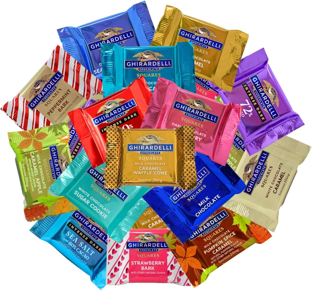 ULTIMATE GHIRARDELLI SQUARES CHOCOLATE COLLECTION (15 VARIETIES) (15)
