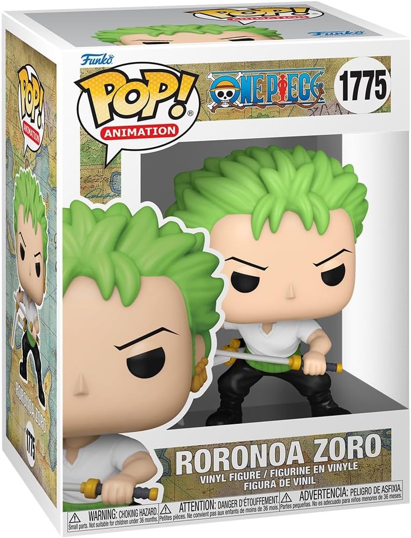 Funko POP Animation: Roronoa Zoro - One Piece - 1/6 Odds for Rare Chase Variant - Collectable Vinyl Figure - Gift Idea - Official Merchandise - for Kids & Adults - Anime Fans