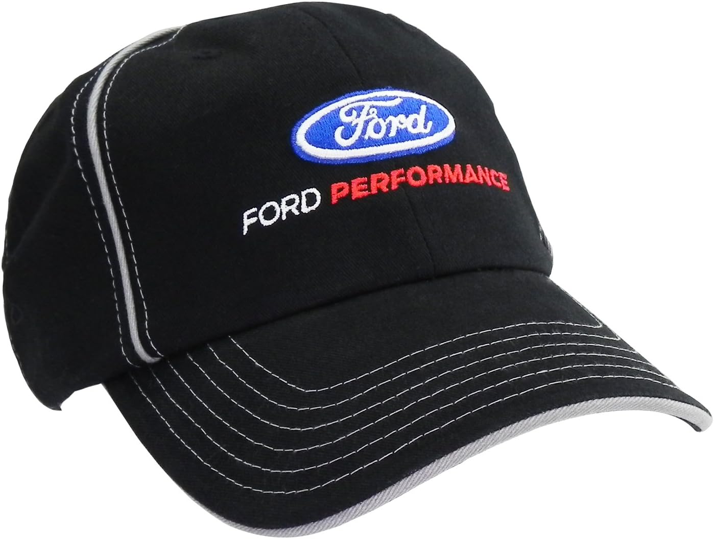Checkered Flag CarBeyondStore Ford Performance Black Stripe Baseball Cap
