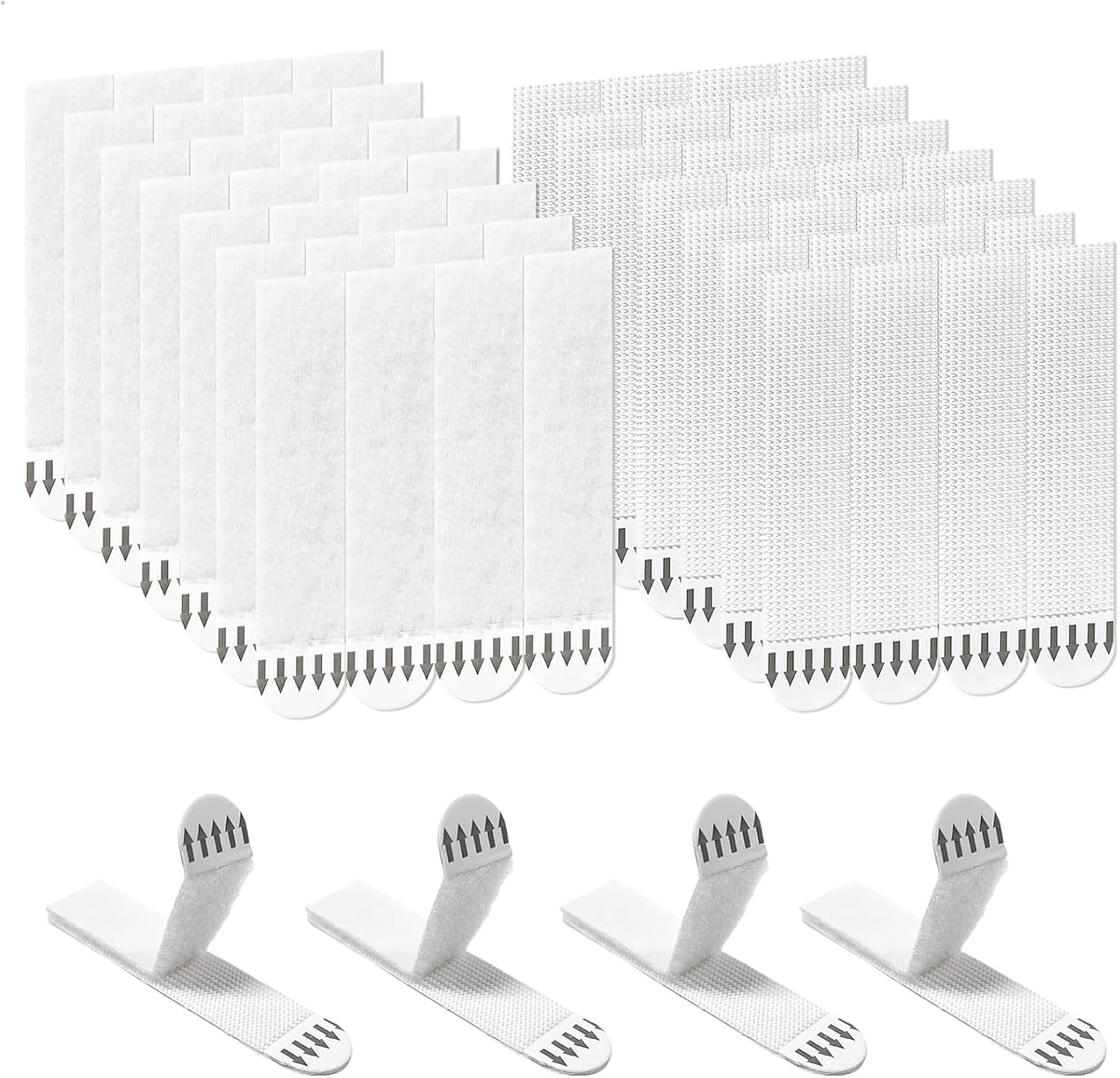 Picture Hanging Strips Heavy Duty,24-Pairs(48Strips) Picture Canvas Hanger No Nails,46 x 16mm Photo Frame Stickers for Wall,Damage Free Adhesive Poster Refill Mounting Strips