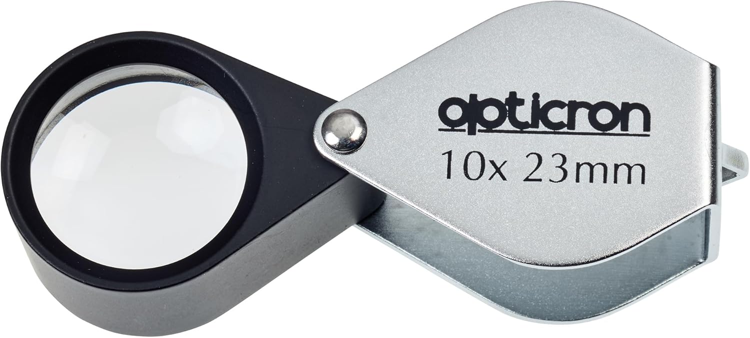 Opticron 10x23mm Folding Metal Loupe