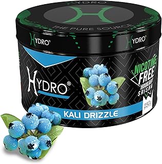 Hydro Hookah Flavor Shisha, 250g Can, Tobacco Free, Nicotine Free [Kali Drizzle - Blue Mint]
