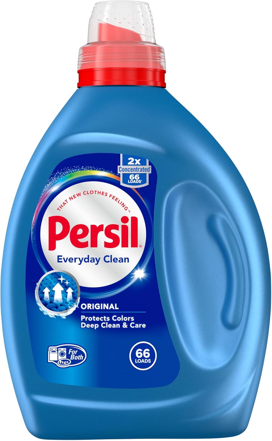 Persil Laundry Detergent Liquid, Original Scent, High Efficiency (HE), 2X Concentrated, 50 fl oz, 66 Loads