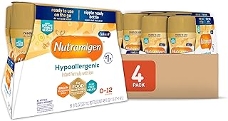Enfamil Nutramigen Baby Formula, Hypoallergenic and Lactose Free Formula with Enflora LGG, Fast Relief from Severe Crying and Colic, Ready to Use Bottle, 8 Fl Oz (24 Count) (Pack of 4)