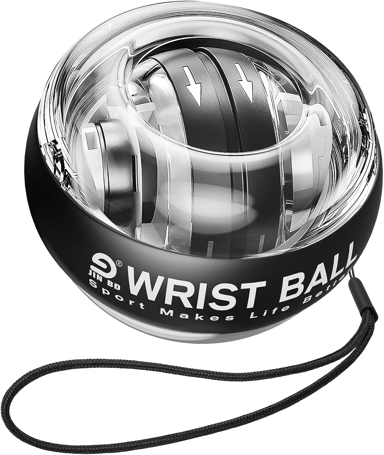Wrist Trainer Ball Auto-Start Gyroscopic Forearm Exerciser Gyro Ball for Strengthen Arms, Fingers, Bones and Muscles