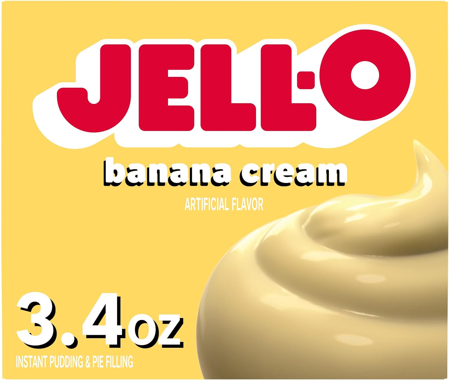 Jell-O Banana Cream Pudding and Pie Filling 96g