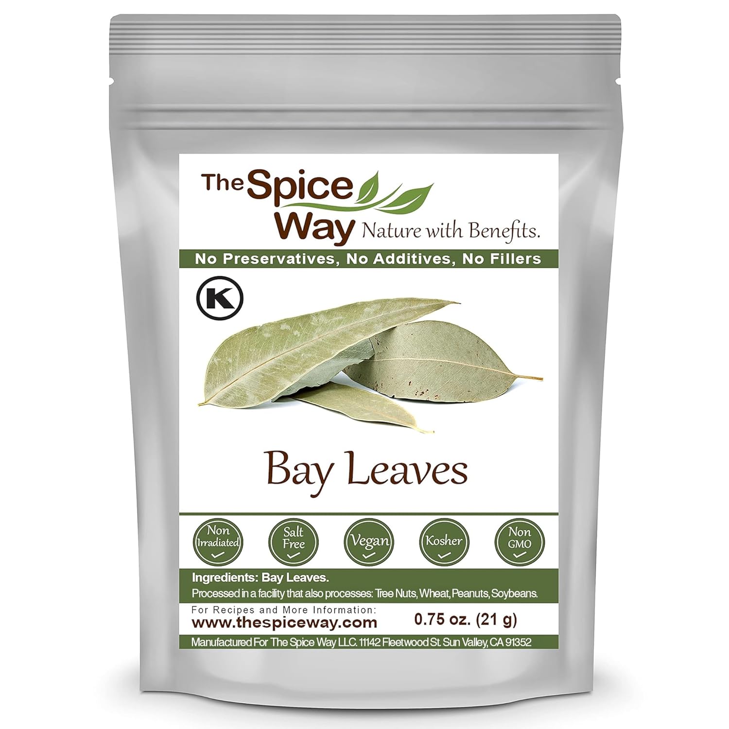 The Spice Way Bay Leaves - (0.75 oz) Whole bay leaf great for cooking soups, stews and vegetables