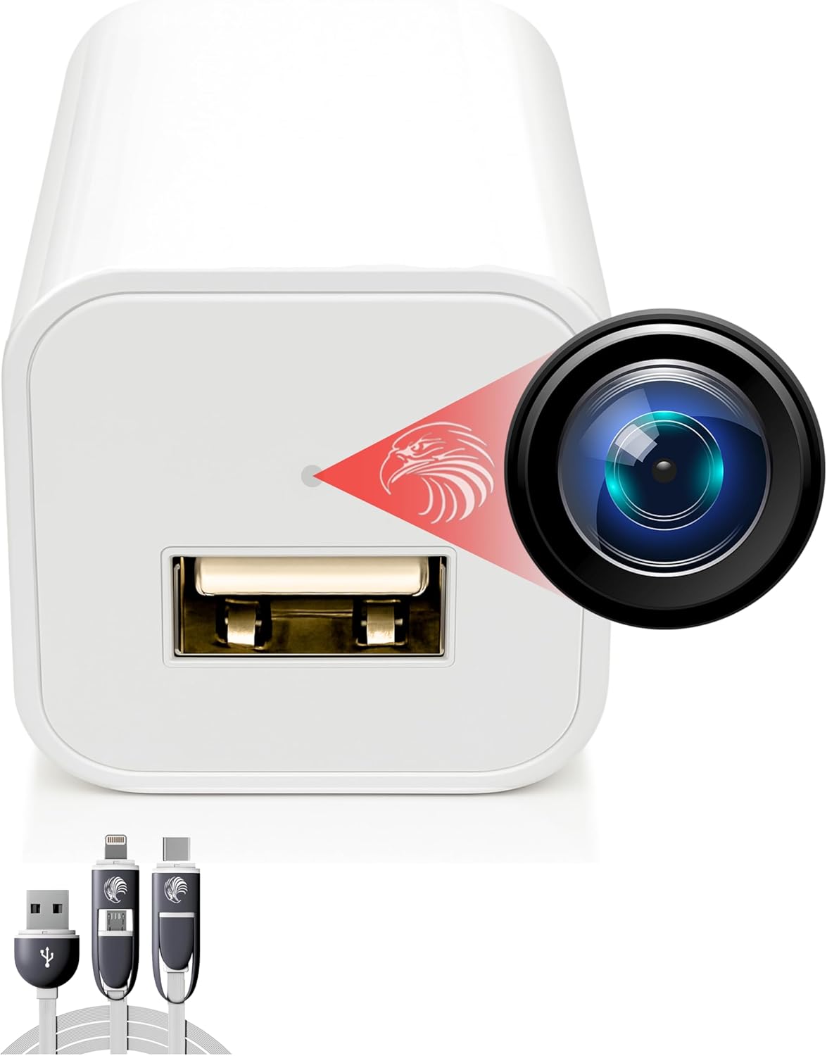 DIVINEEAGLE Pet Camera Gloss - Camera 1080p Full HD - Small Nanny Cam