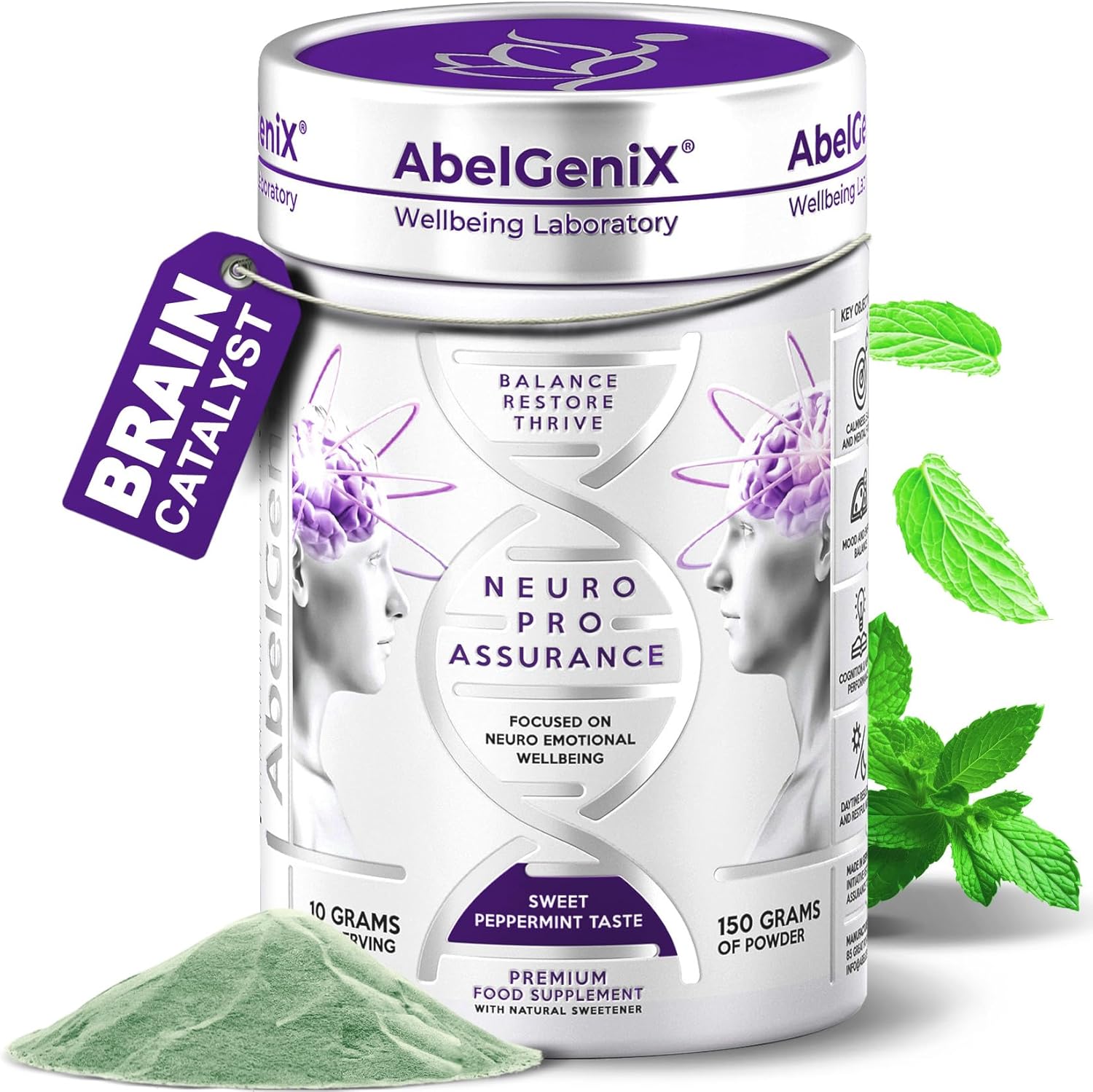 360° Brain Catalyst | 24-Hour Mental Restore · Balance · Thrive | Cognition · Focus · Energy · Sleep · Performance · Recovery · Resilience | 22-in-1 Elite Neuro System · Smart 2–6 Week Supply · 150g