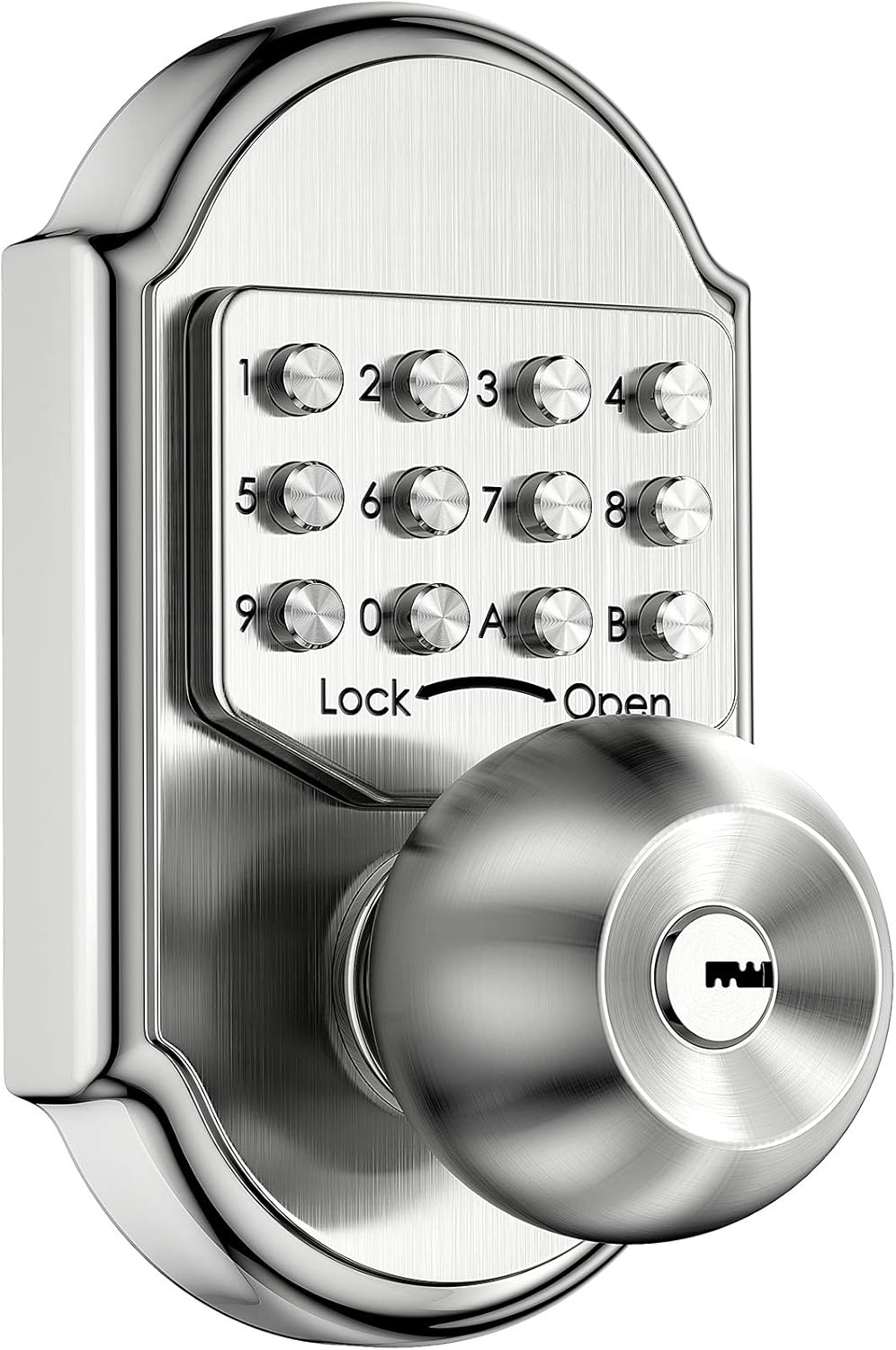 Bravex Keyless Entry Keypad Deadbolt Door Lock - 304 Stainless Steel Sabbath Lock - No Risk of Low Power