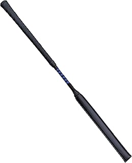 Padded Jockey Whip for Horses Racing Race Exercise Eventing Cross Country Horse Riding Crop Jumping Bat Jump Stick - Equestrian - Black Blue - 27 inch / 68cm