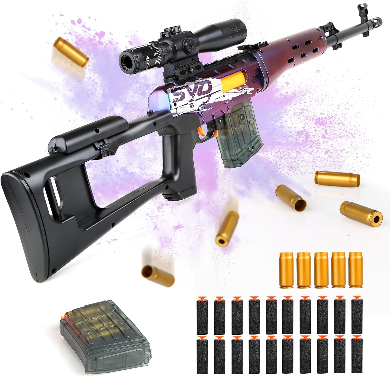 Toy Gun for Teenagers, Foam Blaster Pistol with Soft Foam Bullet